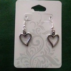 Heart earings in silver gorgeous